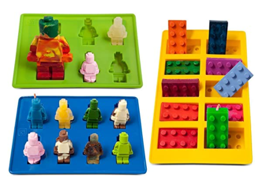 Building Bricks and Robot Food-Grade Silicone Molds (Pack of 6)